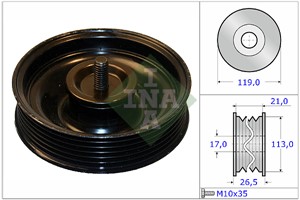 Styrrulle, drivrem, HYUNDAI,KIA, 2528827000, 25288-27000, 2528827001, 25288-27001