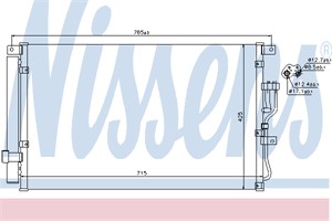 Kondensor, klimatanläggning, HYUNDAI ix55, 97606-3J000, 976063J000AS