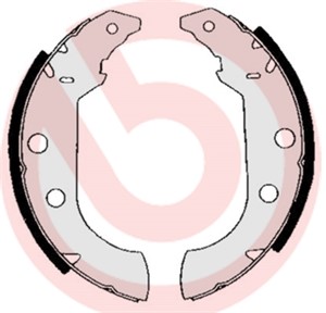Bromsbackar, sats, Bakaxel, PEUGEOT 405 I, 405 II, 405 Break I, 405 Break II, 424155, 4241G6, 4241J0, 4241K1, 95614552