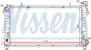 Kylare, motorkylning, CHRYSLER VOYAGER IV, DODGE CARAVAN, 4677494AA, 4677494AB, 4677494AC, 4809238AC, 4809238AD, 4880237AC, K4677494AA,