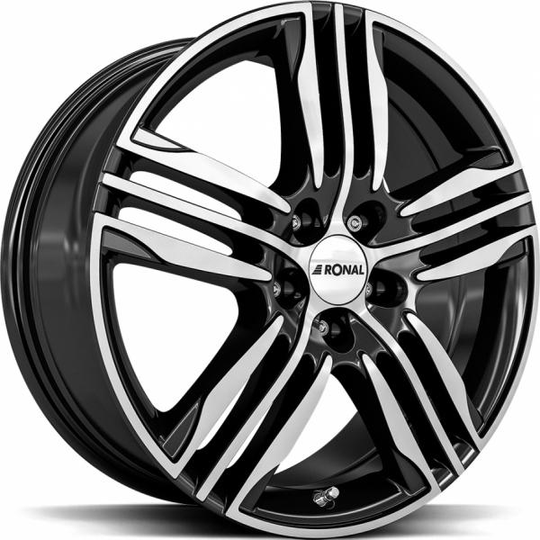 Ronal R57 Black Front Cut 7,5/18 5/108 ET50 B76