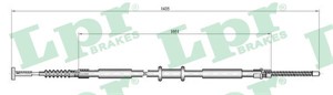 Vajer, parkeringsbroms, Vänster, FIAT TEMPRA, TEMPRA S.W., TIPO, LANCIA DEDRA, DEDRA SW, DELTA II, 7615327, 92323734