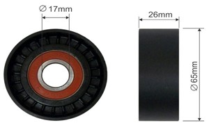 Spännrulle, flerspårsrem, ALFA ROMEO,CHEVROLET,FIAT,OPEL,SUZUKI,VAUXHALL, 1598 372, 1754085, 17540-85-E00, 468 191 460, 46819146, 47 08