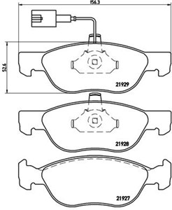 Bromsbeläggsats, ALFA ROMEO 145, 146, FIAT BARCHETTA, BRAVA, BRAVO I, MAREA, MAREA Weekend, LANCIA DEDRA, DEDRA SW, DELTA II, 71753041,