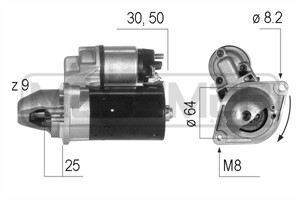 Startmotor, ALFA ROMEO,CHEVROLET,CITROËN,FIAT,LANCIA,OPEL,PEUGEOT,SUZUKI,VAUXHALL, 31100-84EC0, 31100-85E00, 31100-M86J0, 31100-M86J01,