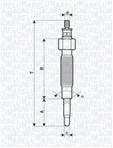 Glödstift, HYUNDAI,KIA,MITSUBISHI,NISSAN, 11065-43G01, 11065-63G00, S3671042021