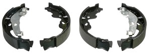 Bromsbackar, sats, Bakaxel, CITROËN C1, C1 II, OPEL AGILA, PEUGEOT 107, 108, TOYOTA AYGO, YARIS, VAUXHALL AGILA Mk II, 04495 0D020, 0449