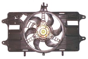 Fläkt, kylare, FIAT DOBLO Minibus, minivan, DOBLO Skåp/stor limousine, 1121302010, 11213-16010, 1121316010X2, 1J0 511 115 BG, 1J0 511 1