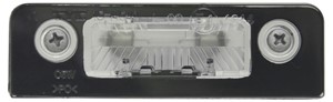 Belysning, registreringsskylt, Tvåsidig, SKODA OCTAVIA Combi II, ROOMSTER, ROOMSTER Praktik, 1Z0943021, 1Z0943021A
