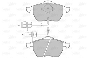 Bromsbeläggsats, Framaxel, FORD GALAXY I, GALAXY II, SEAT ALHAMBRA, VW SHARAN, 1001095, 1027703, 1031843, 7M0698151, 7M0698151A, 7M06981