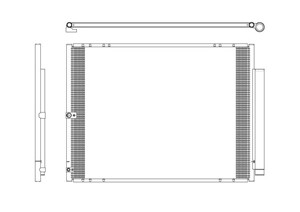 Kondensor, klimatanläggning, LEXUS RX, 60504230, 884600E010, 8846048040, 8846048041