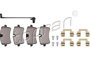 Bromsbeläggsats, Bakaxel, AUDI A6 C7, A6 C7 Avant, A7 Sportback, A8 D4, PORSCHE MACAN, 4G0 698 451A, 4G0 698 451B, 4G0 698 451C, 4G0 698