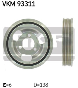 Remskiva, vevaxel, BMW,CITROËN,DS,MINI,OPEL,PEUGEOT, 0515.T2, 11 23 7 562 801, 11 23 7 622 909, 11 23 7 638 551, 98 043 479 80, V7 638 5