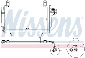 Kondensor, klimatanläggning, MAZDA CX-5, CX-5 Van, KF03-61-480 A, KF0361480A, KF0361480B