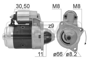 Startmotor, DACIA,RENAULT, 5001668, 5001669, 77 00 714 640, 77 00 751 266, 77 01 351 394, 77 01 499 200, 77 01 499 468, 77 01 499 473, 9