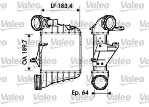 Intercooler, SEAT CORDOBA, IBIZA III, SKODA FABIA I, VW POLO, 6Q0145804B, 6Q0145804E, 6Q0145805E