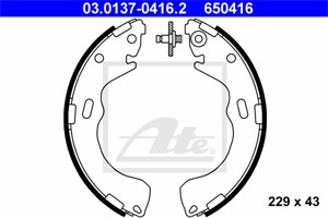 Bromsbackar, sats, Bakaxel, FORD MAVERICK, MAZDA 626 V, 626 Hatchback V, PREMACY, TRIBUTE, 4083897, 4438930, 4679068, C1Y0-26-38Z, C1Y0-