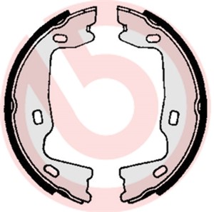Bromsbackar, sats, Bakaxel, OPEL,SAAB,VAUXHALL, 1605686, 1605764, 1605897, 1605921, 1605938, 32015444, 4400222, 4543419, 4544326, 454433