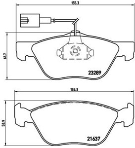 Bromsbeläggsats, Framaxel, ALFA ROMEO,FIAT,LANCIA, 0009950778, 6001073148, 6001073154, 7087050, 71713143, 71748388, 71752295, 71752995,
