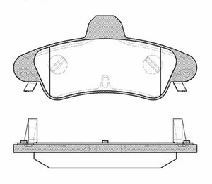 Bromsbeläggsats, Bak, FORD COUGAR, MONDEO I, MONDEO II, MONDEO Sedan I, MONDEO Sedan II, MONDEO Turnier I, MONDEO Turnier II, 1088934, 1