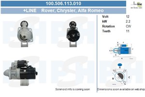 Startmotor, ALFA ROMEO 33, 35532041F, 4796044, 4864693, 60412969, 60512969, 605129690