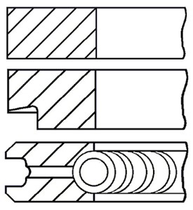 Kolvringar, kit, FIAT,LANCIA,OPEL,SUBARU,SUZUKI,VAUXHALL, 630130, 93177291