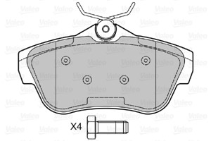 Bromsbeläggsats, Bakaxel, CITROËN,FIAT,PEUGEOT,TOYOTA, 1611839580, 425367, 4253-67, 425368, 4253-68, 425497, 4254-97, 71770052, 77364513