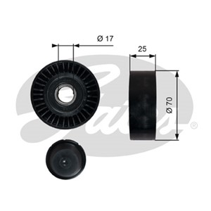 Styrrulle, drivrem, Höger, Nedre, Upptill, FIAT MAREA, MAREA Weekend, MULTIPLA VAN, SIENA, 04891720AA, 1041056100, 21230-1041056-10, 212
