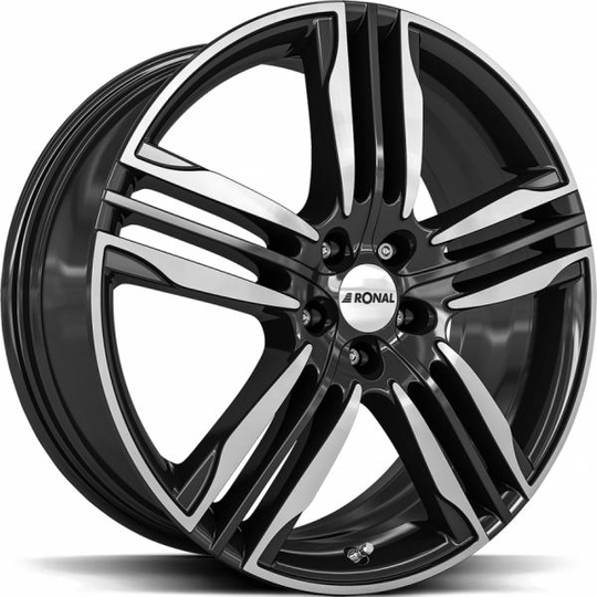 Ronal R58 Black Front Cut 8/20 5/105 ET40 B56.6
