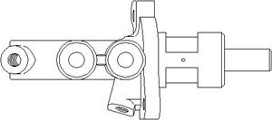 Huvudbromscylinder, MERCEDES-BENZ, 005 430 62 01, A005 430 62 01