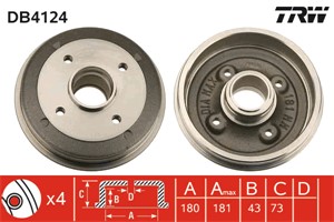 Bromstrumma, Bakaxel, CITROËN VISA, PEUGEOT 205 I, 205 II, 205 Cabriolet I, 205 Skåp/halvkombi, 4247 25, 4247 31, 424731, 95637178