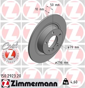 Bromsskiva, Bakaxel, MINI MINI COUNTRYMAN, MINI PACEMAN, 3421 9 808 513, 3421 9 811 540, 3421 9 814 540
