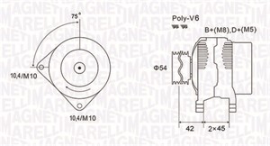 Generator, CITROËN,FIAT,LANCIA,PEUGEOT, 71716609, 71718905, 9623727380, 9623727880, 9635772880, 9642880480, A002TB2291A, A002TB4891A, A0