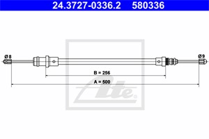 Vajer, parkeringsbroms, Fram, CITROËN,FIAT,LANCIA,PEUGEOT, 1472957080, 4745 E9