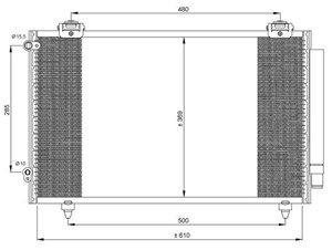 Kondensor, klimatanläggning, TOYOTA COROLLA, COROLLA Kombi, COROLLA Sedan, COROLLA Verso, 8845002150, 8845013030, 8845013031, 8846002110