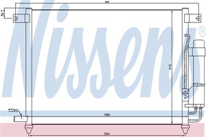 Kondensor, klimatanläggning, CHEVROLET AVEO / KALOS Halvkombi, AVEO / KALOS Sedan, LANOS Sedan, DAEWOO KALOS, KALOS Sedan, 96469289, 965