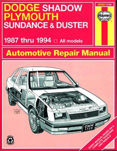 Haynes Reparationshandbok, Dodge Shadow & Plymouth Sundance, Universal