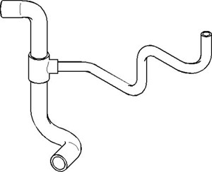 Kylarslang, Avgas-/utsläppssidan, Nedre, RENAULT, 7700 437 650, 7700 829 988
