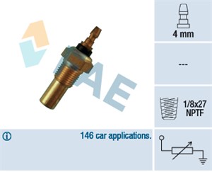 Kylvätsketemperatur-sensor, DAIHATSU,HONDA,ROVER, 34850-70B10, 37750-PH2-004, 37750-PH2-014, 553621201, 83420-87702, 83420-87702-000, ED