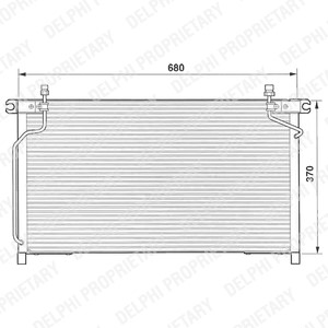 Kondensor, klimatanläggning, FORD MAVERICK, MAVERICK VAN, NISSAN TERRANO II, TERRANO Van II, 1960490, 1961628, 1961970, 9211059G00, 9211