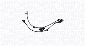 ABS-givare, Sensor, hjulvarvtal, Vänster fram, TOYOTA, 89543 02060, 89543 02061