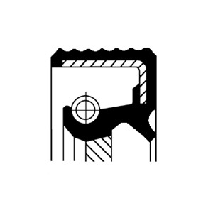 Oljepackningsring, vevaxel, på växellådssidan, LANCIA,RENAULT,VOLVO, 1218353.9, 5000788668, 7703087035, 7703087080