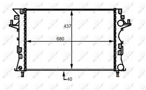 Kylare, motorkylning, RENAULT ESPACE IV, VEL SATIS, 8200033729