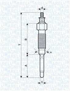 Glödstift, TOYOTA, 1985005010, 19850-54090, 1985054120, 1985054150