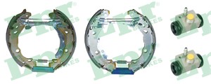 Bromsbackar, sats, Bakaxel, DACIA,RENAULT, 440A04684R, 440A05169R, 44A04684R, 6001551413, 7701206430, 7701207179