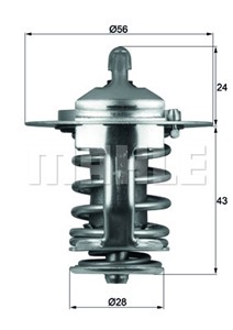 Termostat, kylvätska, CITROËN,DAEWOO,HYUNDAI,KIA,LEXUS,LOTUS,MITSUBISHI,NISSAN,PEUGEOT,PROTON,SMART,TOYOTA,VOLVO, 1222000115, 1608167380