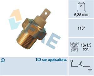 Termokontakt, kylvätskevarning, FIAT,LANCIA,SEAT, 1450292, 19397 T, 4141538, 4149117, 4163888, 4169122, 4185217, 4189508, 4334613, 44147