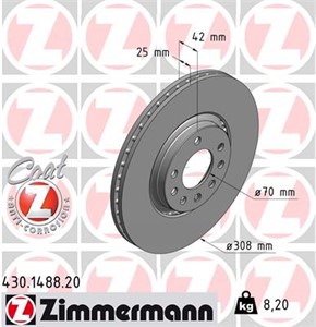 Bromsskiva, Framaxel, OPEL,SAAB,VAUXHALL, 5 055 389, 5 084 769, 5 391 560, 5391560, 569 061, 9 184 405, 9194477