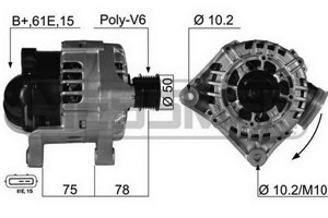 Generator, BMW, 12 31 7 501 593, 12 31 7 501 595, 12 31 7 501 597, 12 31 7 501 599, 12 31 7 501 688, 12 31 7 501 690, 12 31 7 501 755