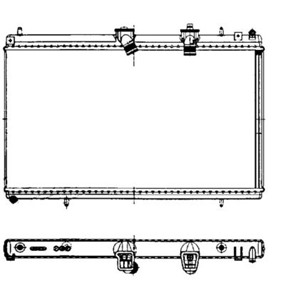 Kylare, motorkylning, CITROËN C5 II, C5 III, C5 Break II, C5 Break III, C6, C8, FIAT ULYSSE, LANCIA PHEDRA, PEUGEOT 407, 407 SW, 807, 11
